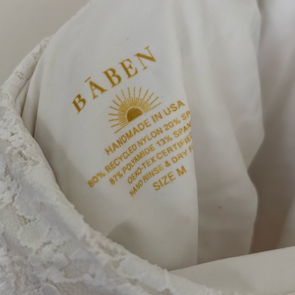 Free People Baben white lace one piece swimsuit - medium - Picture 5 of 5